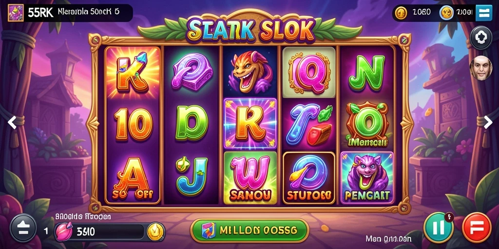Gameplay Slot 55RK yang mengasyikkan dan penuh warna.