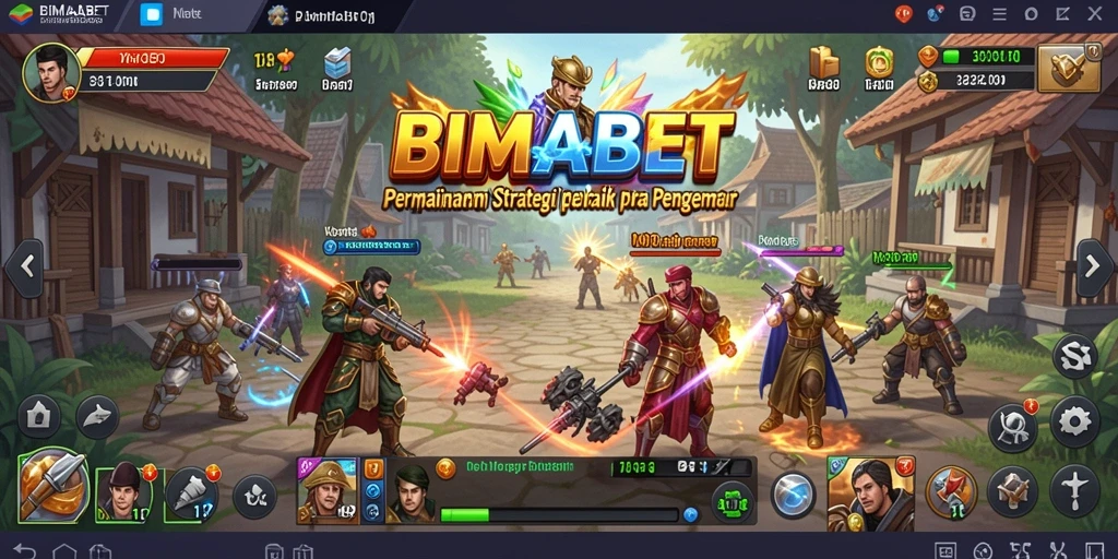 Screenshot gameplay BIMABET menampilkan pertarungan strategi yang mendebarkan.