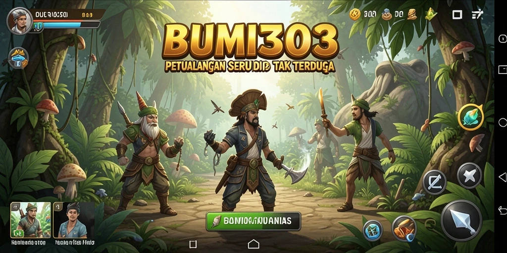Tangkapan layar gameplay BUMI303 menampilkan aksi mendebarkan di dunia petualangan.