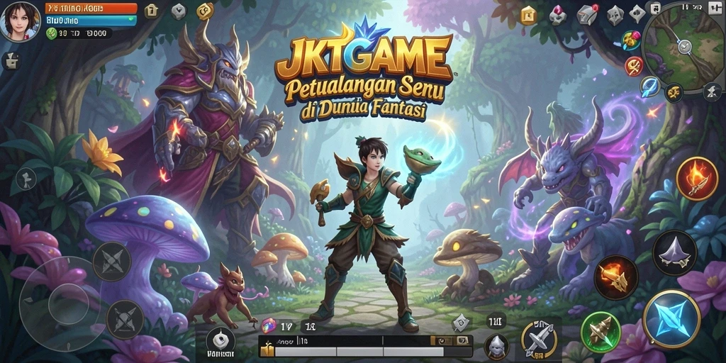 Gameplay JKTGAME yang menampilkan petualangan seru dan penuh tantangan.