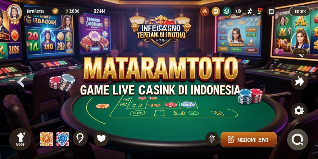 Tampilan menarik gameplay Live Casino di MATARAMTOTO.
