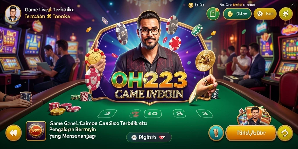 Tampilan gameplay Live Casino yang menarik dan interaktif di OH222.