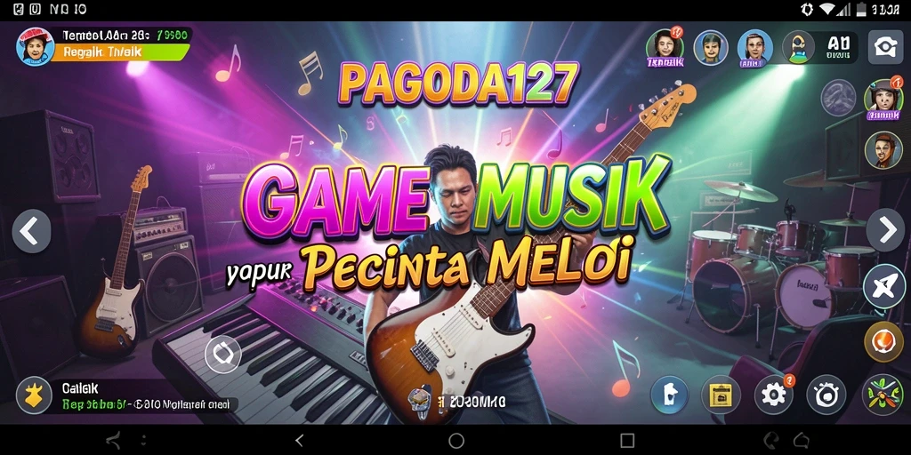 Screenshot gameplay PAGODA127 menampilkan pengalaman bermain musik yang seru.