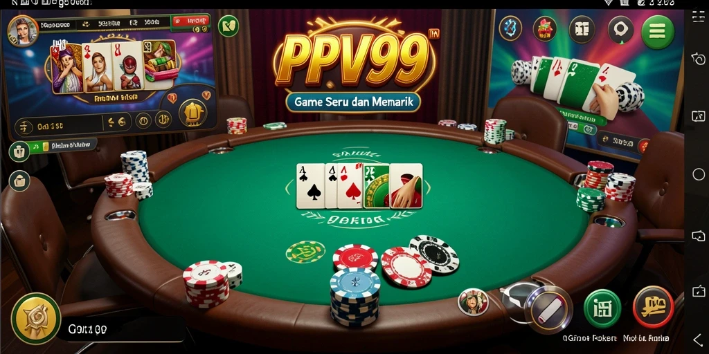 Tampilan gameplay seru di PPV99 dengan fitur Poker menarik.